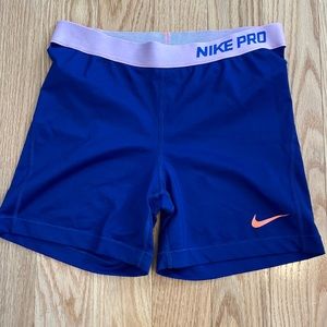 Nike pro dri-fit 5in inseam shorts - blue - L